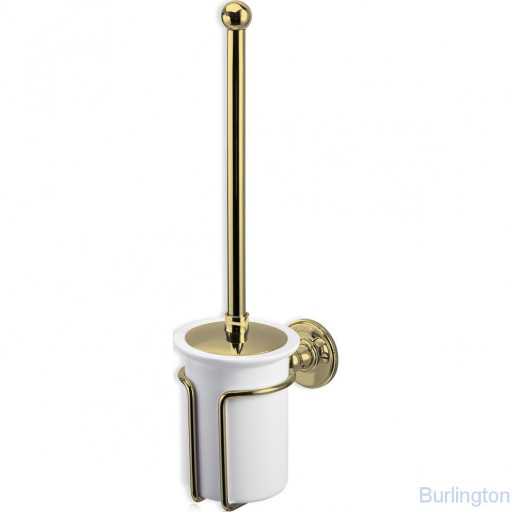 Керамическая колба с ершиком, прикрепляемая к стене [A8 GOL]