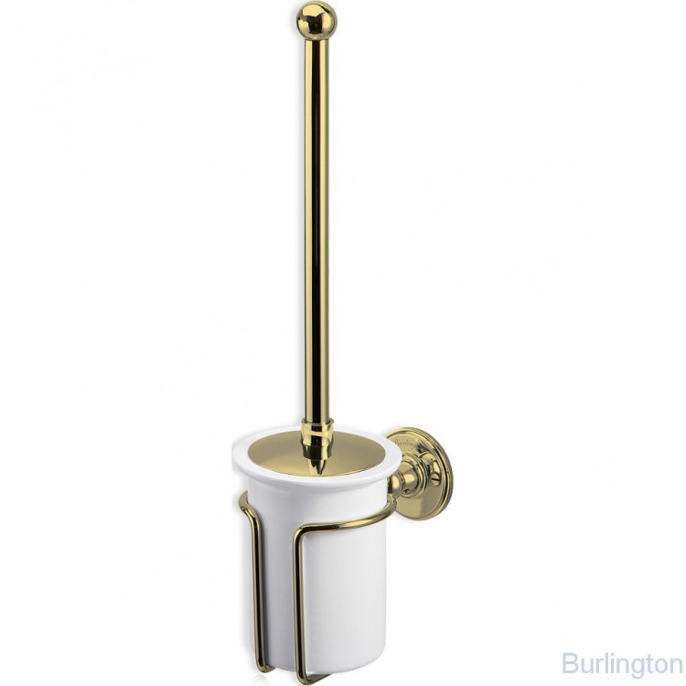 Керамическая колба с ершиком, прикрепляемая к стене [A8 GOL]