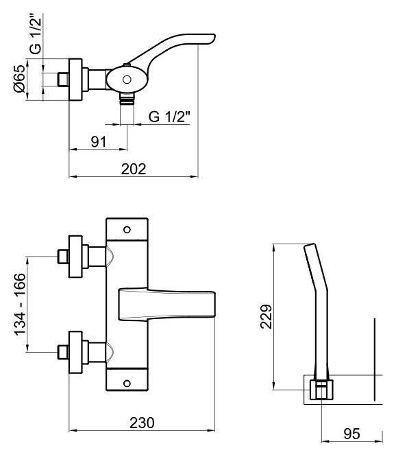 Смеситель для ванны Webert Wolo WO980201