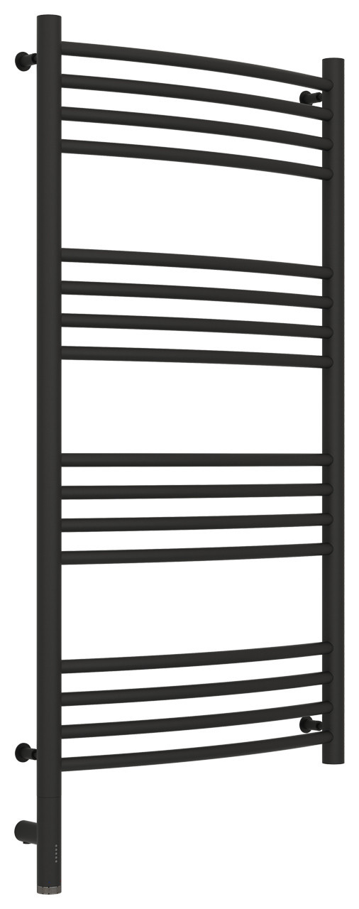 Полотенцесушитель электрический Сунержа Богема 3.0 выгнутая 1000х500 МЭМ левый Тёмный титан муар