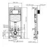 WasserKRAFT  Aller 10TLT.010.ME.MB01 Система инсталляции для унитазов