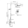 WasserKRAFT A199.069.065.010.CH Thermo Душевой комплект с термостатическим смесителем