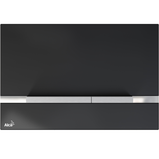 Кнопка управления для скрытых систем инсталляции, стекло-черный Alcadrain STRIPE-GL1204