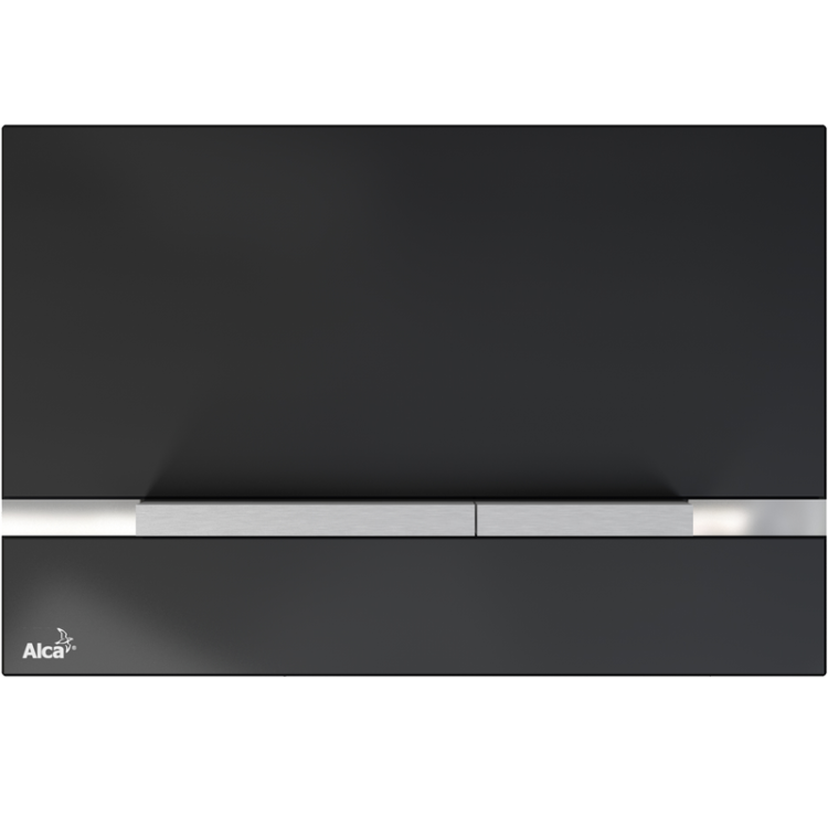 Кнопка управления для скрытых систем инсталляции, стекло-черный Alcadrain STRIPE-GL1204