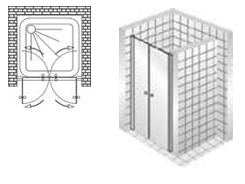 Дверь в душевой проем Vegas Eolo 2P 70