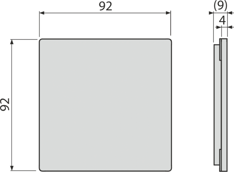 Решетка для cливных трапов из нержавеющей стали 92×92 мм, нержавеющая сталь Alcadrain MPV013