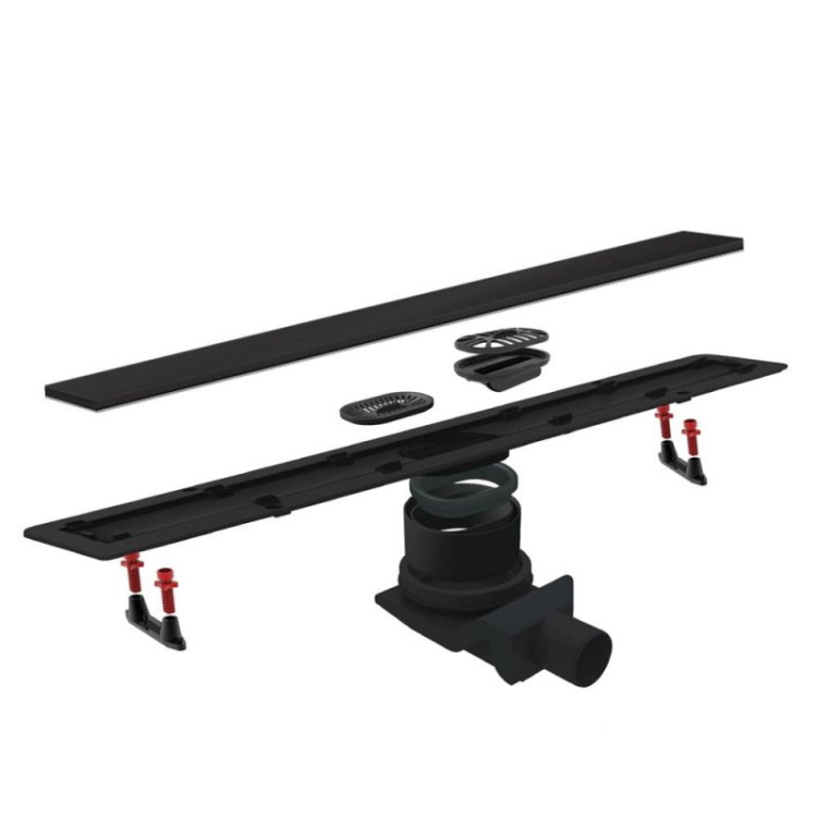 Душевой лоток Pestan Confluo Frameless Line 650 Black Glass Cezares 13701204