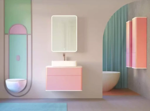 Pastel 80 (подвесной), розовый иней