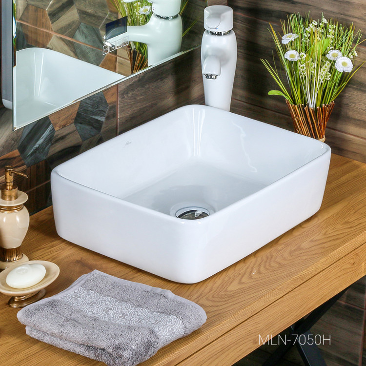 Раковина MELANA-7050H Белая