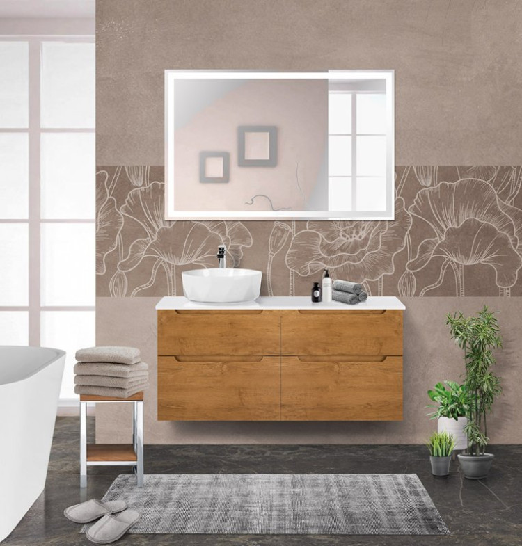 База под раковину подвесная с двумя выкатными ящиками 600x450x600 BelBagno ETNA-H60-600-2C-SO-RN-P