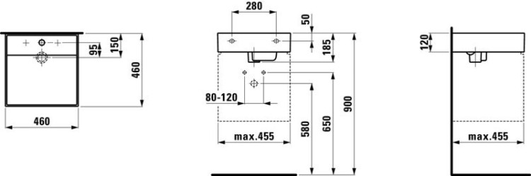 Раковина Laufen Kartell 46