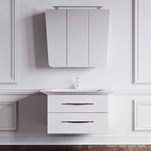 Тумба под раковину Aqwella Симфония W 90 подвесная