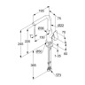 Смеситель для раковины Kludi Pure&Style 400240575