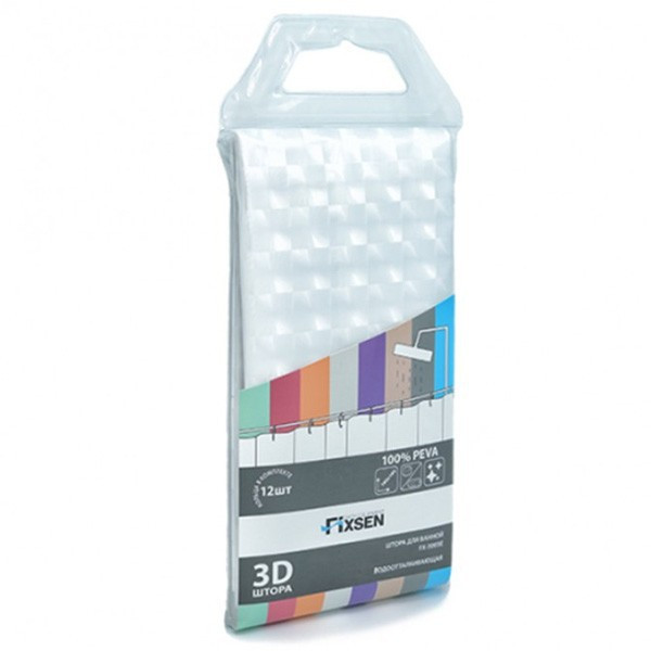 Штора для ванны Fixsen FX-3003E 180х180