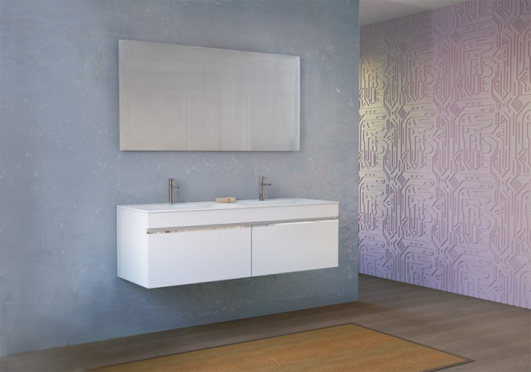 Тумба под раковину Raval Twins 140 подвесная