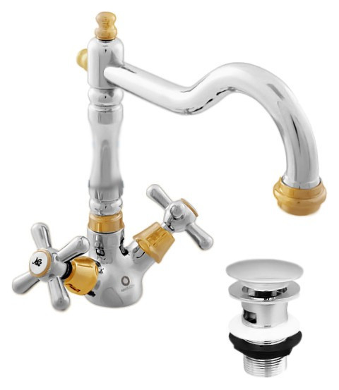 Смеситель для раковины Rav Slezak Morava retro MK121.5/8CZ