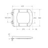 Сиденье быстросъемное, дюропласт, soft close, металлическое крепление BelBagno BB120SC