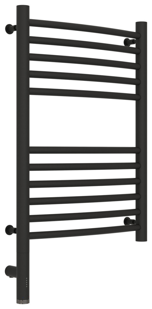 Полотенцесушитель электрический Сунержа Богема 3.0 выгнутая 600х400 МЭМ левый Тёмный титан муар