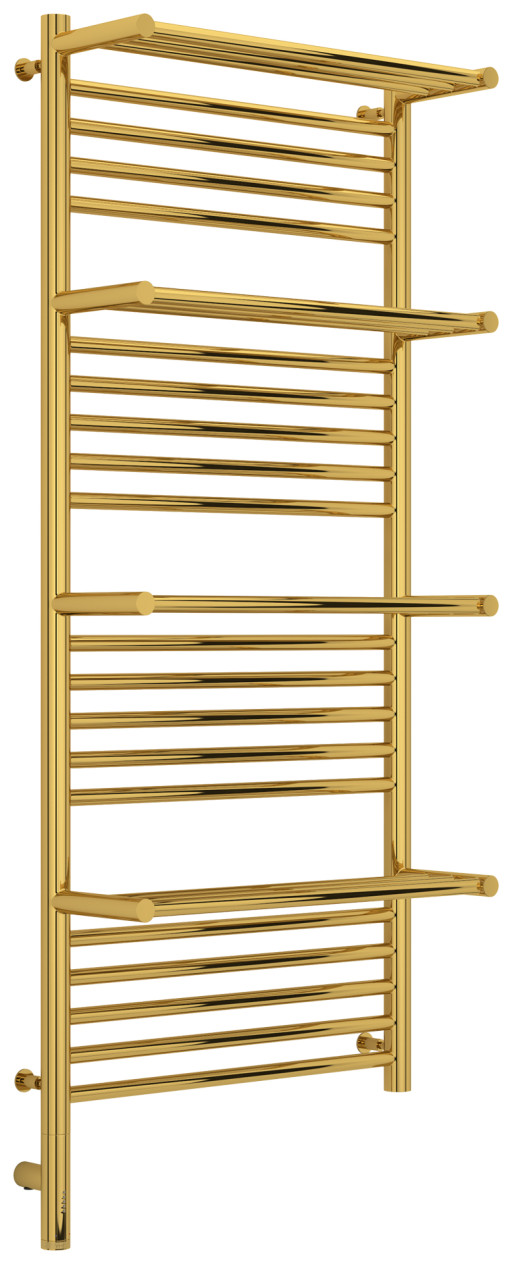 Полотенцесушитель электрический Сунержа Богема с 4 полками 3.0 1200х500 / МЭМ левый Золото