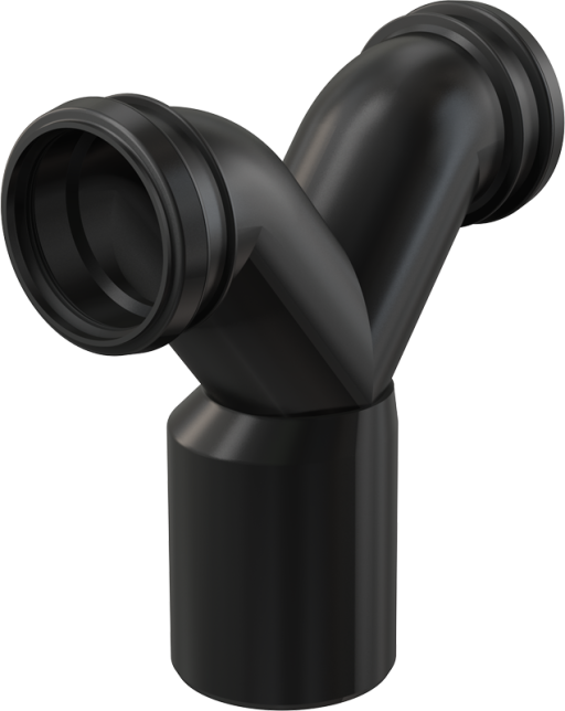 Двойное колено 90° с защитными затворами Alcadrain M909