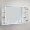 Шкаф зеркальный подвесной с двумя распашными дверцами с доводчиками, с подсветкой BelBagno MARINO-SPC-1200/750-2A-BL-P
