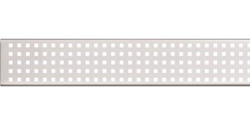 Решетка для дренажного желоба 100 мм, оцинкованная сталь Alcadrain ADZ-R123
