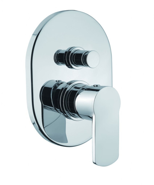 Встраиваемый однорычажный смеситель для душа с переключателем на 2 выхода Cezares GLAM-VDIM-BIO