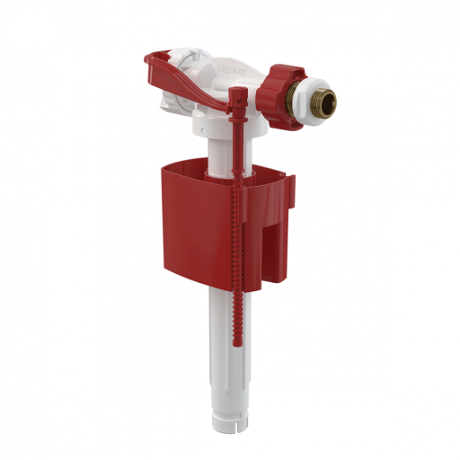 Впускной механизм с боковой подводкой и металлической резьбой для пластиковых бачков Alcadrain A160P-3/8&quot;