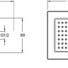 Квадратная форсунка, 54 выпускных отверстия Jacob Delafon WATERTILE E8002-CP