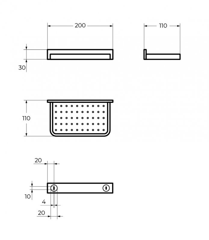 Мыльница, 520x330x240 Cezares CZR-F-8919A