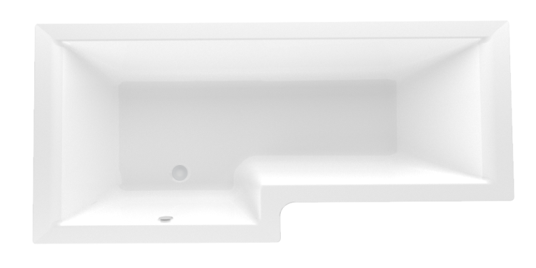 Ванна акриловая асимметричная 1Marka LINEA 165*85 L