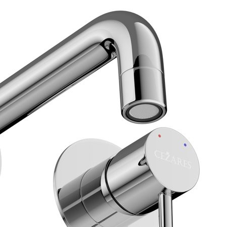 Смеситель для раковины встраиваемый с внутренней частью, без донного клапана Cezares RELAX-BLI2-1-01-W0