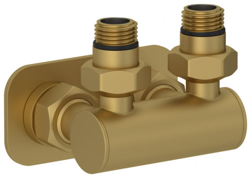 Модуль 2х1/2&quot; Сунержа угловой EU50 Матовое золото