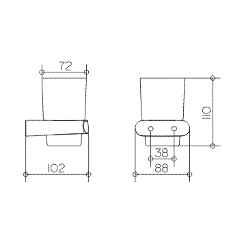 Держатель стакана Keuco Elegance New 11650 019000