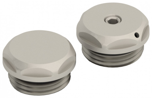 Спускной клапан/заглушка (d 25 мм / G 1/2&quot; НР / 2 шт.) RAL 7048 Перламутровый мышино-серый