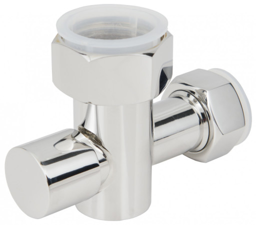 Вентиль запорный Стилье, скрытый с клапаном G 1&quot; НГ х G 3/4&quot; НГ Без покрытия