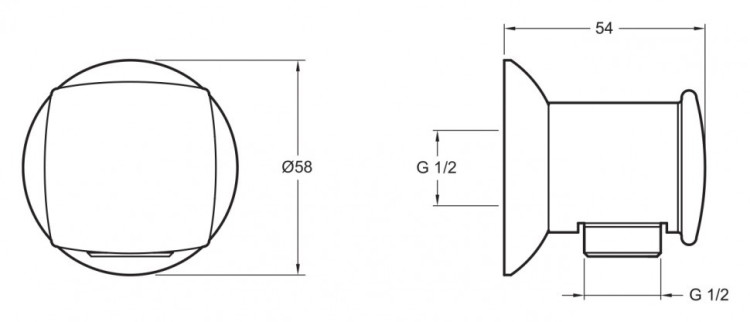 Шланговое подсоединение Jacob Delafon E11627-CP