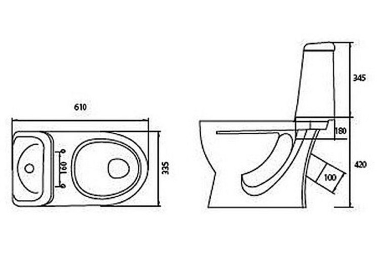 Унитаз Sanita Идеал комфорт IDLSACC01030713