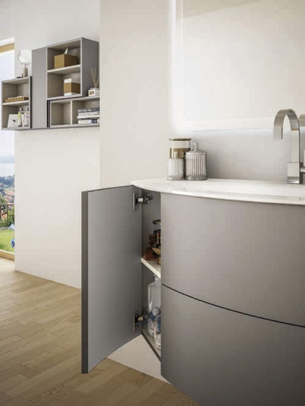 База под раковину с двумя выдвижными ящиками и двумя распашными створками 121x51x55 Cezares 54407