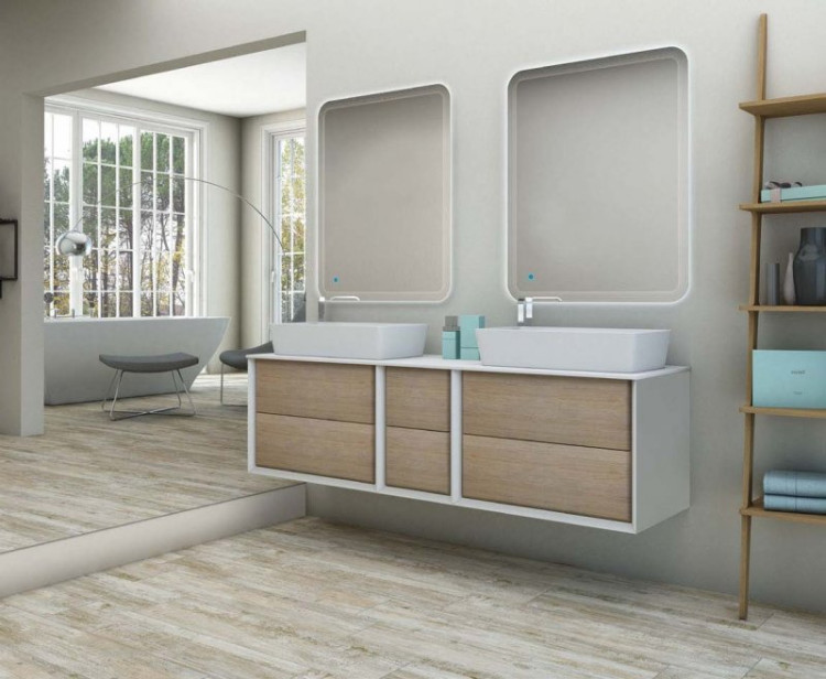 Шкафчик подвесной, совместимый с базой под раковину Cezares 54718