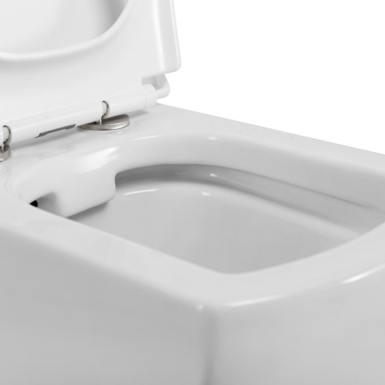 Унитаз подвесной безободковый BelBagno BB514CHR