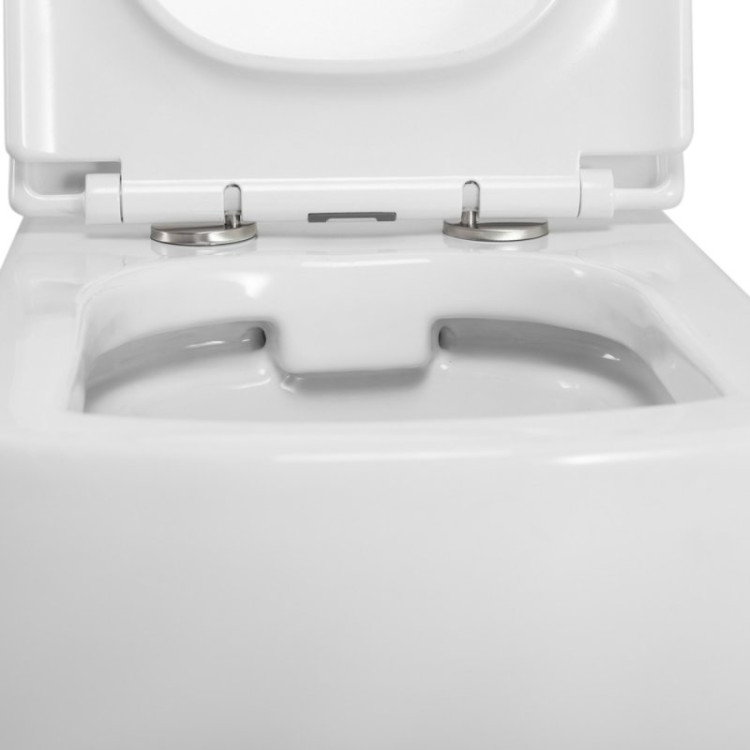 Унитаз подвесной безободковый BelBagno BB514CHR