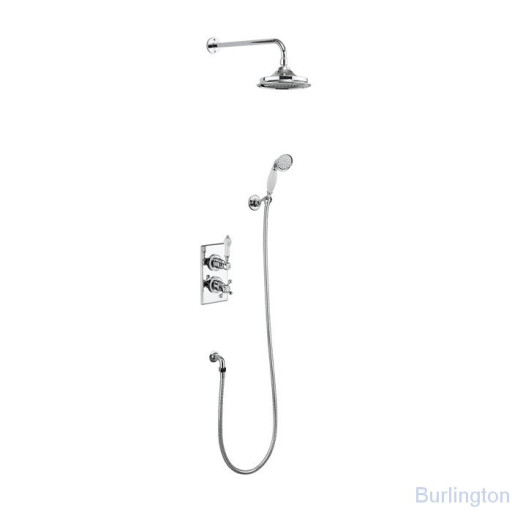 Душевая стойка c встроенным термостатом TF2S c душевой насадкой 12''