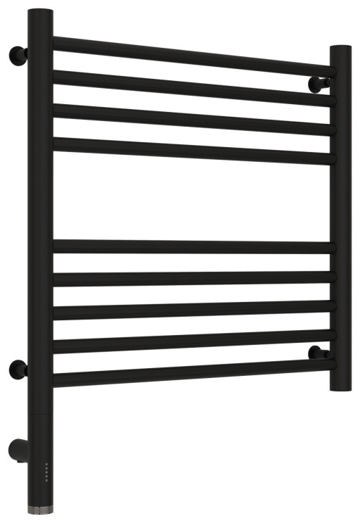 Полотенцесушитель электрический Сунержа Богема 3.0 прямая 500х500 МЭМ левый Матовый чёрный