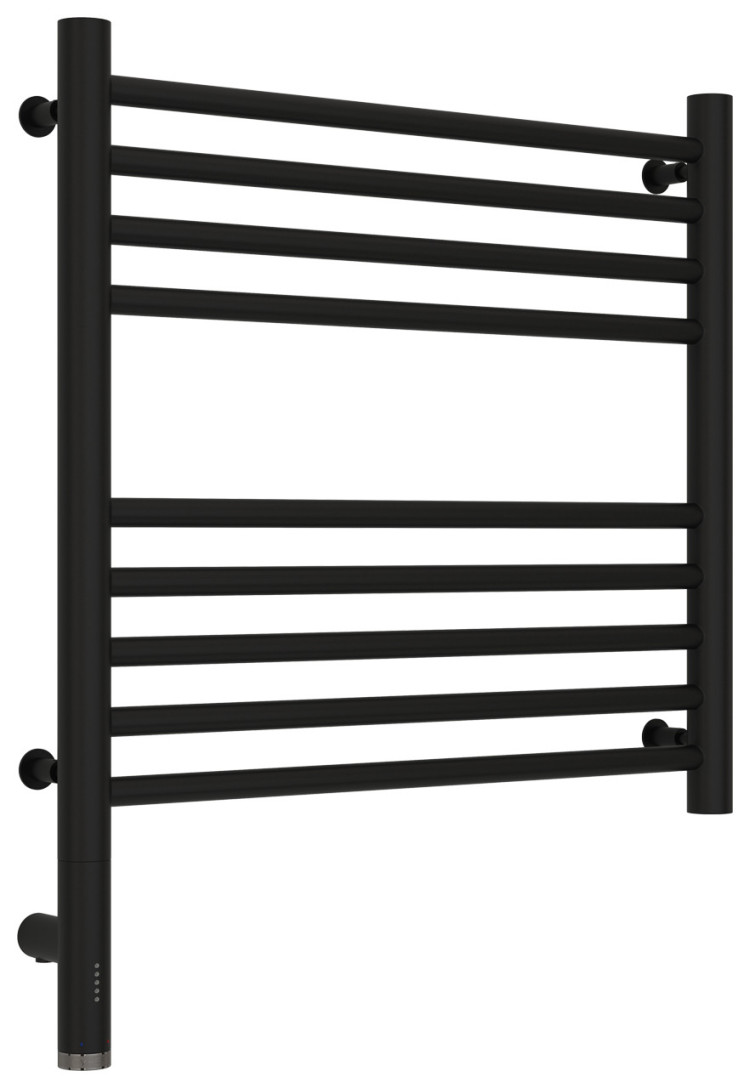 Полотенцесушитель электрический Сунержа Богема 3.0 прямая 500х500 МЭМ левый Матовый чёрный