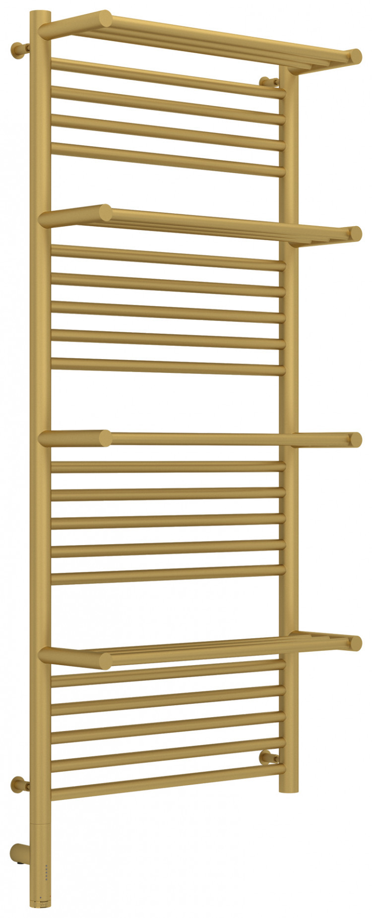 Полотенцесушитель электрический Сунержа Богема с 4 полками 3.0 1200х500 / МЭМ левый Матовое золото