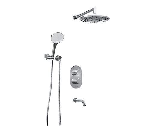 WasserKRAFT A174819 Thermo Встраиваемый комплект для ванны с верхней душевой насадкой, лейкой и изливом