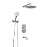 WasserKRAFT A174819 Thermo Встраиваемый комплект для ванны с верхней душевой насадкой, лейкой и изливом