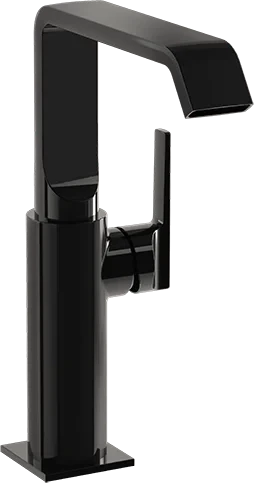 Смеситель Suit для раковины-чаши, глянцевый черный