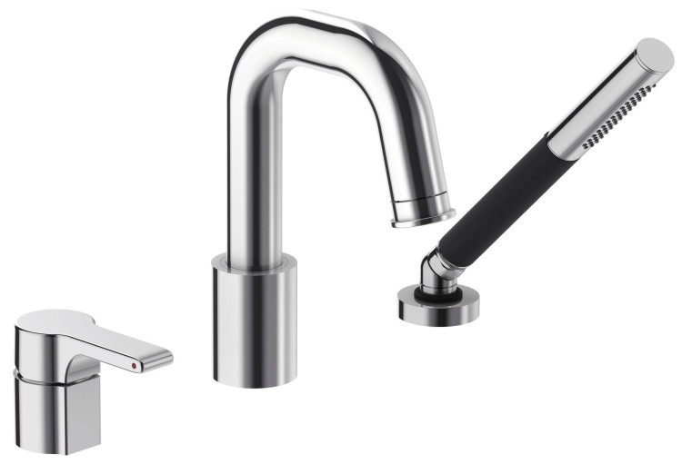 Смеситель для ванны и душа на 3 отверстия Jacob Delafon SINGULIER E10873-CP